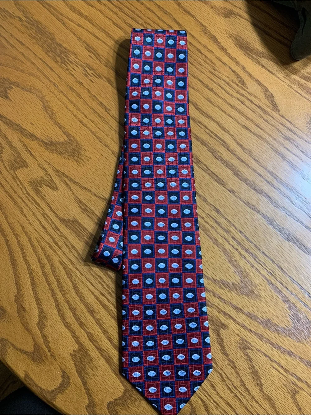 Men’s little blue pill tie.